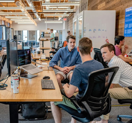 Strivaro team working together